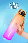 Uzspace FiftyFifty 1000ml BÜYÜK BOY Çift Renk Softtouch FF Collection Tritan Su Matarası - 10