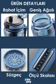 Uzspace FiftyFifty 400ml Çocuk Tritan  Su Matarası Silikon Korumalı Kaydırmaz Gövde - 5