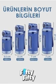 Uzspace FiftyFifty 400ml Çocuk Tritan  Su Matarası Silikon Korumalı Kaydırmaz Gövde - 4
