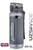 Uzspace FiftyFifty 800ml -BÜYÜK BOY- Tritan Su Matarası Silikon Korumalı Kaydırmaz Gövde - 2
