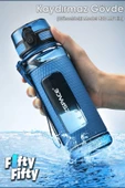 Uzspace FiftyFifty 400ml Çocuk Tritan  Su Matarası Silikon Korumalı Kaydırmaz Gövde - 7