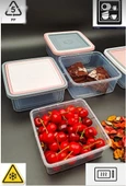 9 Adet Kare Mikrodalga & Difriz Uyumlu Saklama Kabı - 1