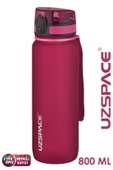 Uzspace  800 ml -Yeni Ebat-Boy 25 cm-Tritan Su Matarası Bpa Koku Sızdırma Yok - 9