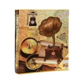 Rabsev RS21 Fotoğraf Albümü 10x15cm 600 lük Gramafon Desenli Kutulu - 1