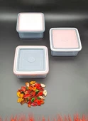 9 Adet Kare Mikrodalga & Difriz Uyumlu Saklama Kabı - 4