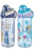 Vagonlife FiftyFifty Tritan 500 ml Silikon Pipetli Çocuk Su Matarası - 8
