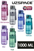 Uzspace Tritan Su Matarası 1000ml 1 Litre Büyük Boy Yenilenen Renkler - 1
