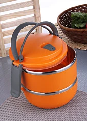 Sefer Tası Yemek Termosu Saklama Kabı Termosu 2li - ÇELİK - 1