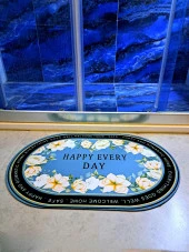 Sihirli Su Emici Kaydırmaz Banyo Paspası Banyo Ayak Matı - 1