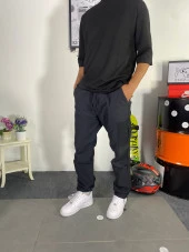 POISHOP Erkek Fakir Kol Oversize Premium Tişört - 4