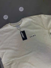 POISHOP Erkek Oversize Roma Baskılı Krem Tişört - 3
