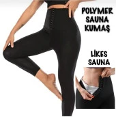 Agraflı Termal Sauna Tayt ( XL ) Neotex Agraflı Terletme Taytı - 1
