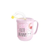 Funny Pipetli Çocuk Içecek Bardağı Desenli Bardak 350ml - 4