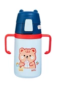 Rovco Çocuk Boyun Askılı 400 Ml Pipetli Paslanmaz Çelik Termos 2 Renk - 2