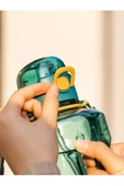 DILLER 1700 ML Büyük Boy Pipetli Boyun Askılı Tritan Su Matarası - 6