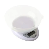 Hazneli Lcd Ekran Hassas Ölçüm Sensörlü 5 Kg Kapasite Dijital Mutfak Terazisi Tartısı - 2