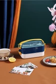 Vagonlife Bento Lunch Box Ofis-Okul İçin Yeni Nesil Sefer Tası Taşınabilir Yemek Kutusu  Çelik FF462 - 2