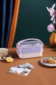 Vagonlife Bento Lunch Box Ofis-Okul İçin Yeni Nesil Sefer Tası Taşınabilir Yemek Kutusu  Çelik FF462 - 9