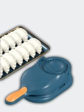 Çift Traflı Pratik Hamur Açıcı Mantı Börek Poğaça Hamur Açma Aparatı Ravioli Mantı Makinesi - 4