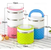 Yemek Termosu 3lü Tutacaklı Sefer Tası - Hiper 3 Katlı Yemek Termos thumbnail 4