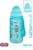 Uzspace Figürlü  400 ml Pipetli  Tritan Çocuk Su Matarası - 2