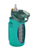 Vagonlife Kılıflı ((Telefon Koyma Yeri)) Taşıma Askılı 1500 ml Pipetli/Pipetsiz Kullanım Su Matarası - 5
