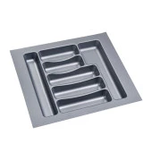 2 Adet Çekmece İçi Kaşıklık 42 x 49 cm Gri Mutfak Çekmece Düzenleyici - 3