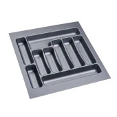 2 Adet Çekmece İçi Kaşıklık 47 x 49 cm Gri Mutfak Çekmece Düzenleyici - 3