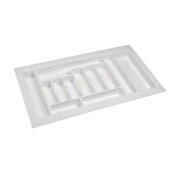 2 Adet Çekmece İçi Kaşıklık 85 x 49 cm Beyaz Mutfak Çekmece Düzenleyici - 3