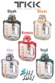 TKK 1000 ML Çift Kullanım Pipetli/Rahat içim Bpa İçermeyen Askılı Tritan Su Matarası FFTKK1022-1000 - 1
