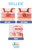 DILLER Pipetli 330 ml Boyun Askılı  Çocuk Su Matarası thumbnail 5