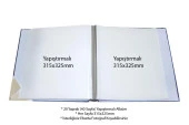 Rabsev 20 Yaprak ( 40 Sayfa ) 315x325mm Ciltbezli Yapıştırmalı Fotoğraf Albümü - 2