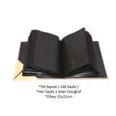 Rabsev 15x21cm 100 Fotoğraf Kapasiteli Lüks Koton Fotoğraf Albümü - 2