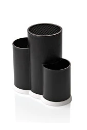 3 Bölmeli Kaşıklık - Şef Bıçaklık Standı Siyah thumbnail 3