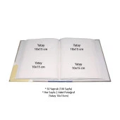 Rabsev 10x15cm 200 Fotoğraf Kapasiteli Desenli Lüks Ofset Fotoğraf Albümü thumbnail 2