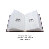 Rabsev 13x18cm 100 Fotoğraf Kapasiteli Lüks Pencereli Ofset Fotoğraf Albümü - 1