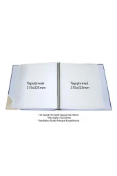 Rabsev 20 Yaprak (40 Sayfa) Yapıştırmalı Kutulu Lüks Bebek Fotoğraf Albümü - 3