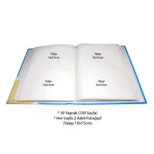 Rabsev 10x15cm 200 Fotoğraf Kapasiteli Lüks Bebek Fotoğraf Albümü - 2