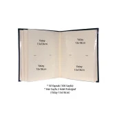 Rabsev 13x18cm 200 Fotoğraf Kapasiteli Lüks Deri Fotoğraf Albümü - 2