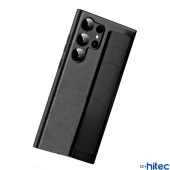 ScHitec Samsung Galaxy S24 Ultra Uyumlu Premium  Case Parmak Askılı Telefon Kılıfı Siyah - 2