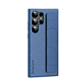 ScHitec Samsung Galaxy S24 Ultra Uyumlu Premium Case Parmak Askılı Telefon Kılıfı Lacivert thumbnail 1