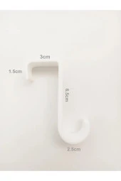 7 Adet Çekmece Dolap Kapağı Mutfak Banyo Askısı Plastik Çok Amaçlı Askı Seti - 4