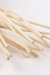 3 lü Yaprak Şekilli Aromaterapi Dağıtıcı Rattan Sopa- Ev Dekor Şişe - Koku Yağı Ahşap Difüzör Çubuk - 3