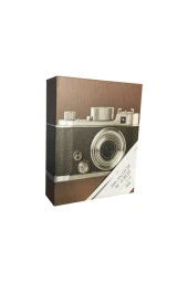 Rabsev Fotoğraf Albümü 10x15cm 200 Fotoğraf Kapasiteli Renkli Kamera Desenli Anı Albümü - 1