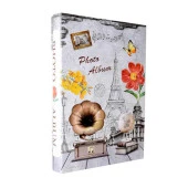 Rabsev Rs23 Fotoğraf Albümü 10x15cm 300 Lük Gramafon Desenli Kutulu thumbnail 4