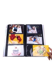 Rabsev RS307 Fotoğraf Albümü 10x15cm 300 Fotoğraf Kapasiteli Retro Desenli Lüks Albüm - 2