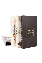 Rabsev RS307 Fotoğraf Albümü 10x15cm 300 Fotoğraf Kapasiteli Retro Desenli Lüks Albüm - 6