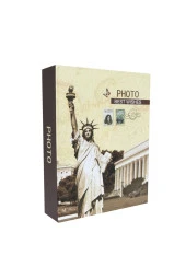 Rabsev RS4602-2 Fotoğraf Albümü 10x15cm 200 Fotoğraf Kapasiteli Özgürlük Anıtı Desenli Anı Albümü - 1