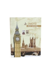 Rabsev RS4602-2 Fotoğraf Albümü 10x15cm 200 Fotoğraf Kapasiteli Saat Kulesi Desenli Anı Albümü thumbnail 4