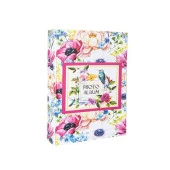 Rabsev RS306 Fotoğraf Albümü 10x15cm 200 Fotoğraf Kapasiteli Çiçekler Desenli Lüks Albüm - 1